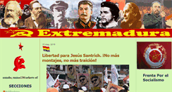 Desktop Screenshot of comunistasdeextremadura.net